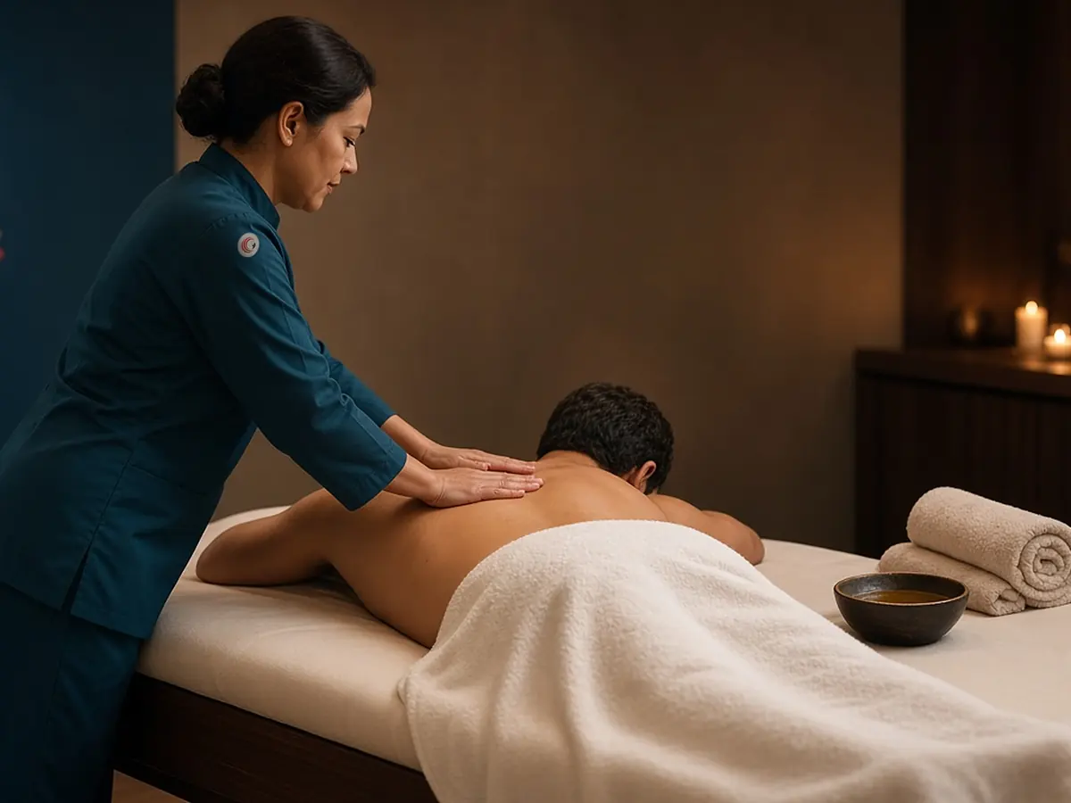 Swedish massage with long flowing strokes, spa in Islamabad
